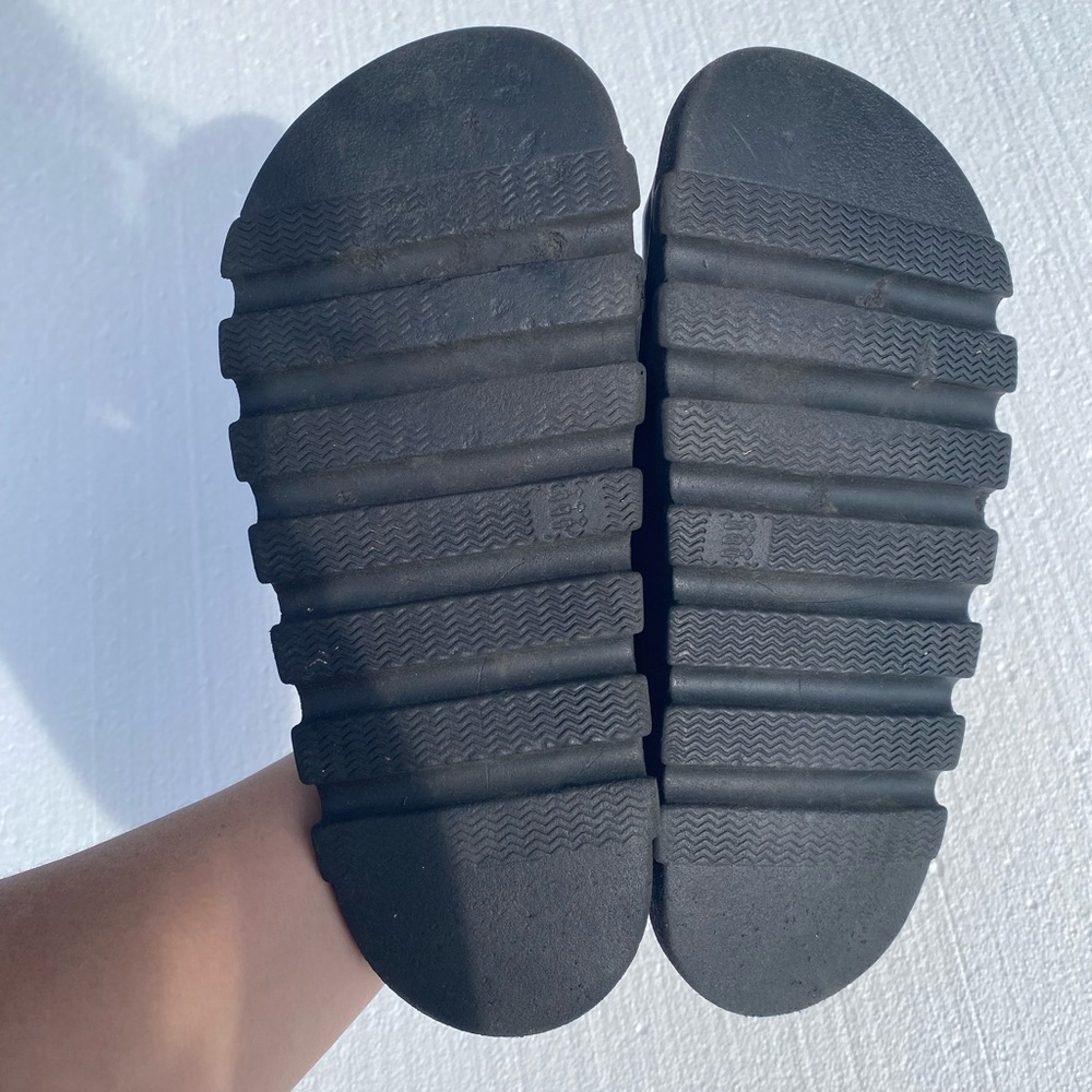 Free People Black Slide Sandals 7 7.5 - Picture 5 of 10